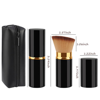 Retractable Kabuki Brush, Travel Foundation Makeup Brush
