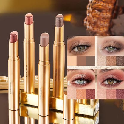 3 Color Gradient Eyeshadow Stick Set,Matte & Shimmer Cream Eyeshadow